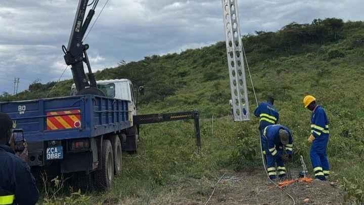File image of Kenya Power technicians